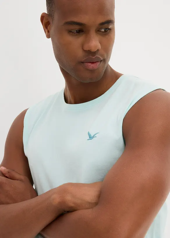 Singlet i 100% bomull (2-pack), bonprix