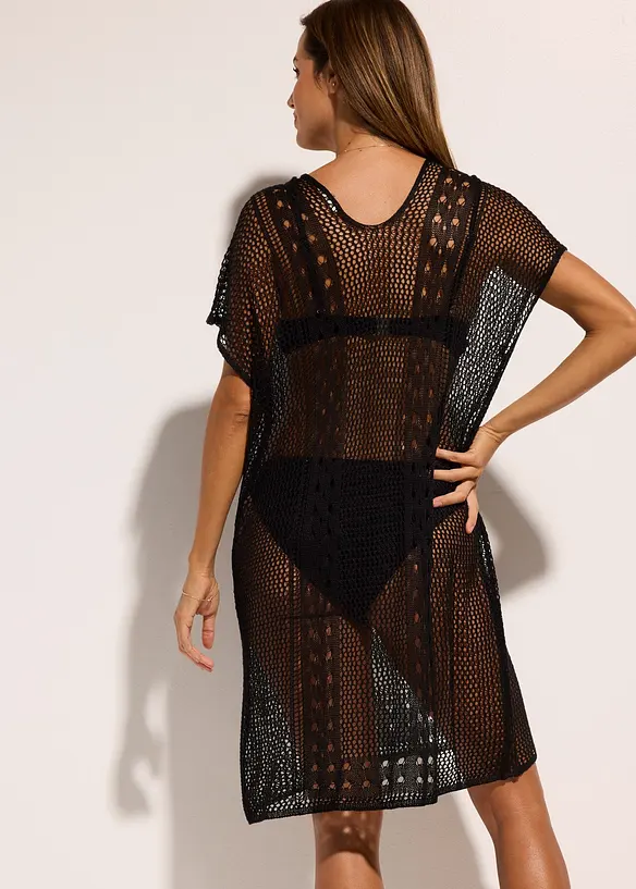 Strandkjole av viskose i heklet stil, bonprix