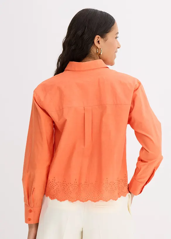 Skjortebluse i 100% bomull, bonprix