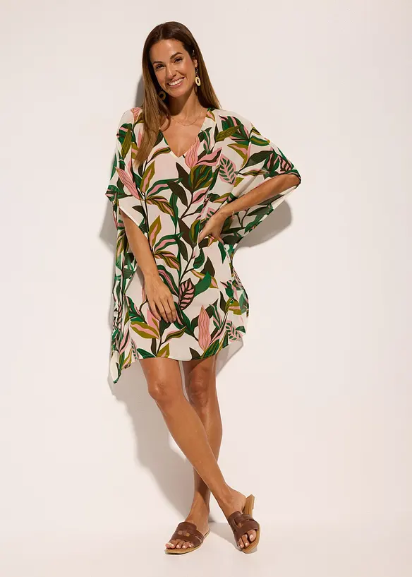 Strandtunika i chiffon, bonprix