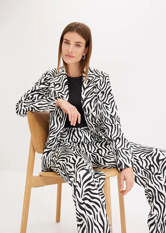 Mønstret blazer, bonprix