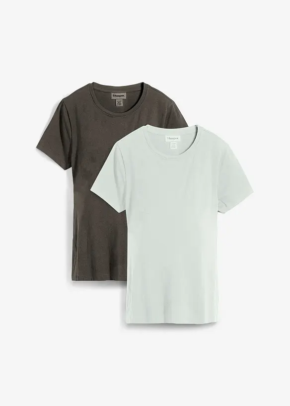 2-i-1-mammatopp i økologisk bomull (2-pack), bonprix