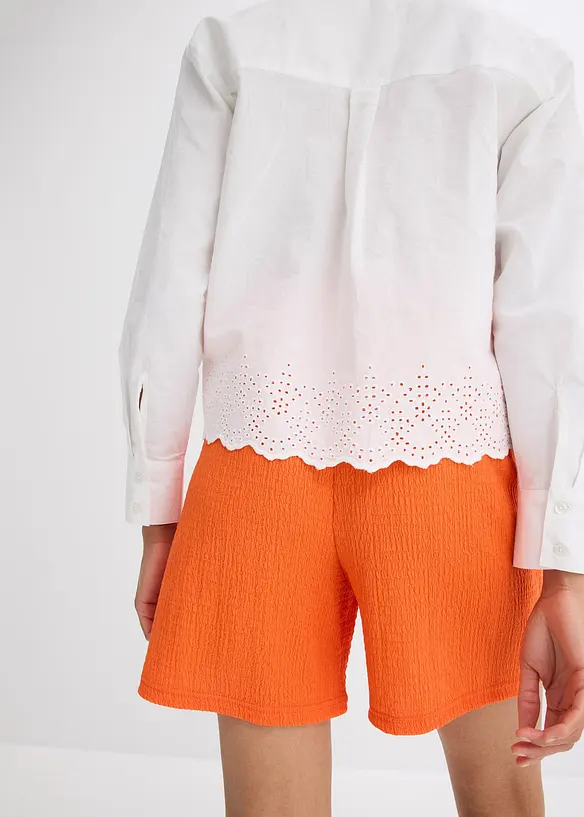 Skjortebluse i 100% bomull, bonprix