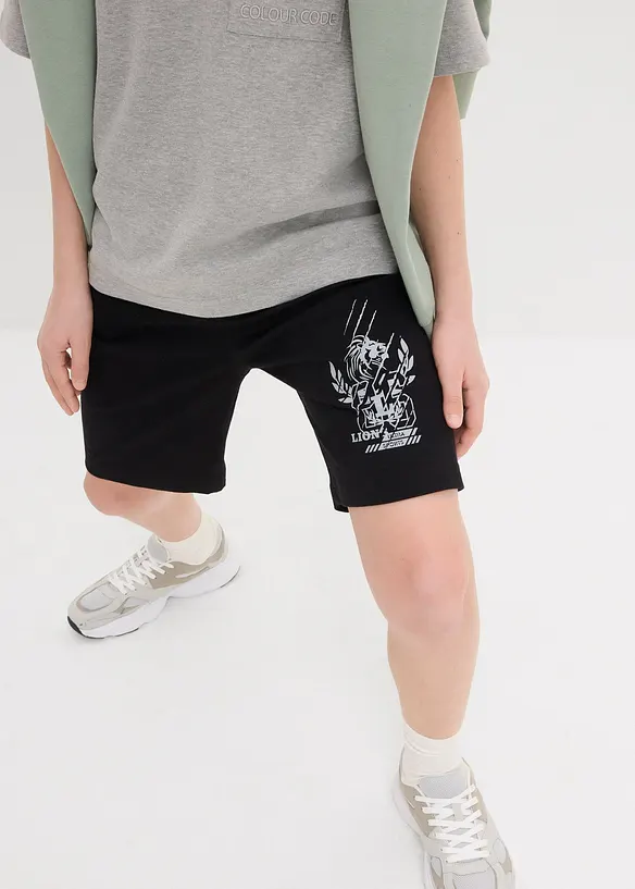 Bermudashorts i jersey med økologisk bomull (2-pack), bonprix