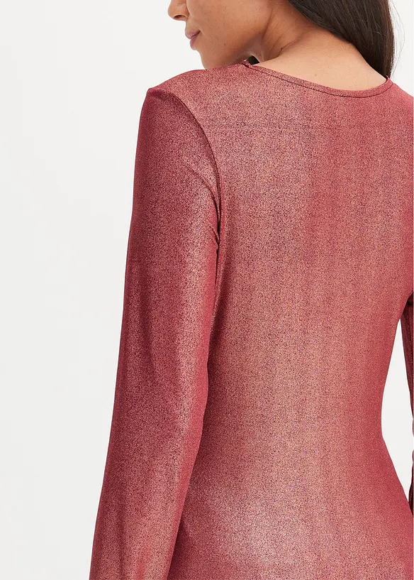 Langermet topp med cut outs, bonprix
