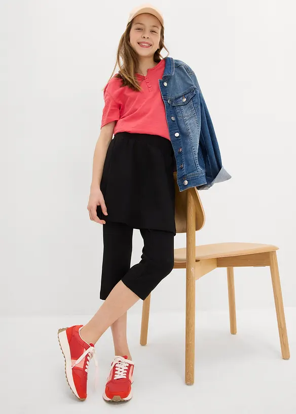 Caprileggings med skj&oslash;rt, bonprix