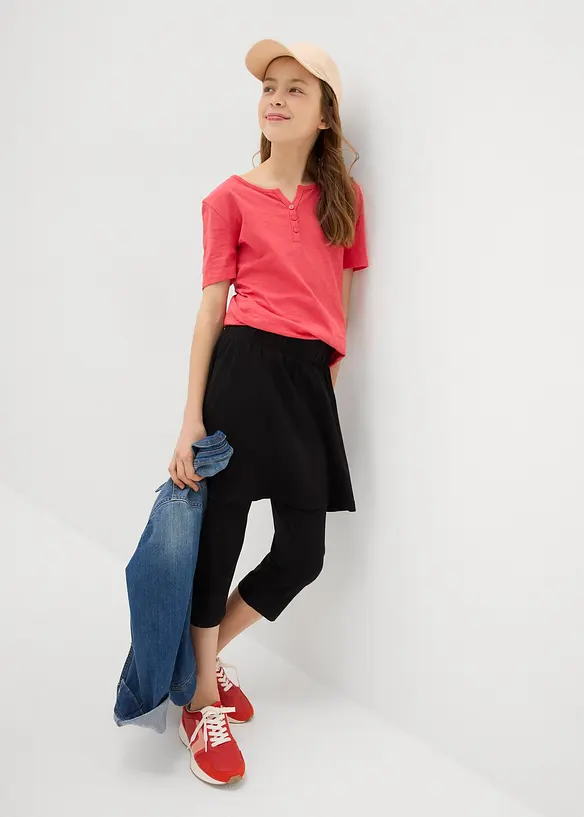 Caprileggings med skj&oslash;rt, bonprix