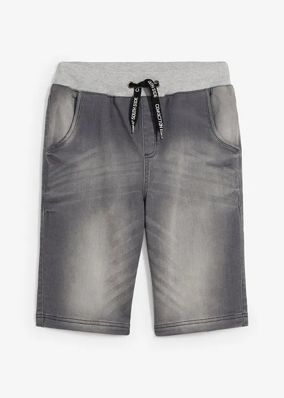 Pull on-sweat bermudashorts i denim, Regular Fit, bonprix