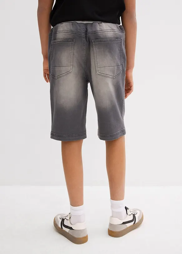 Pull on-sweat bermudashorts i denim, Regular Fit, bonprix