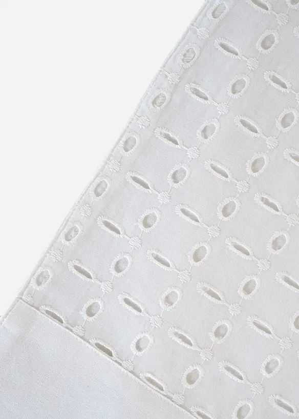 Bordbrikker i økologisk bomull med broderi (2-pack), bonprix