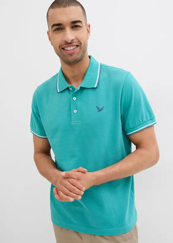 Piké-poloskjorte i 100% bomull, bonprix