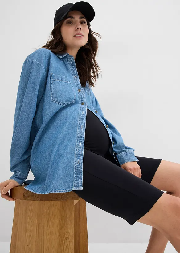 Mamma-sykkelbukse i &oslash;kologisk bomull (2-pack), bonprix