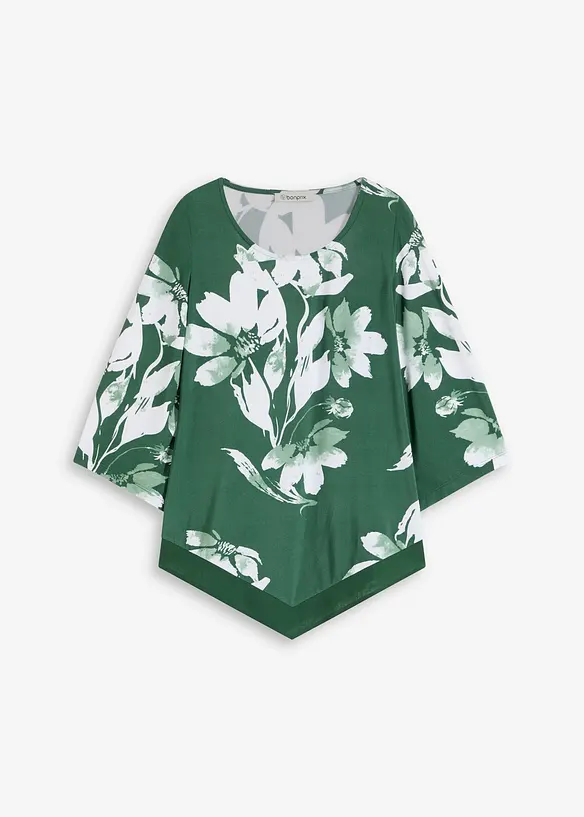 Trikot-tunika med blomstermønster, bonprix