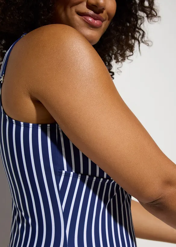 Shape-badedrakt med dyp utringning, middels formende, bonprix