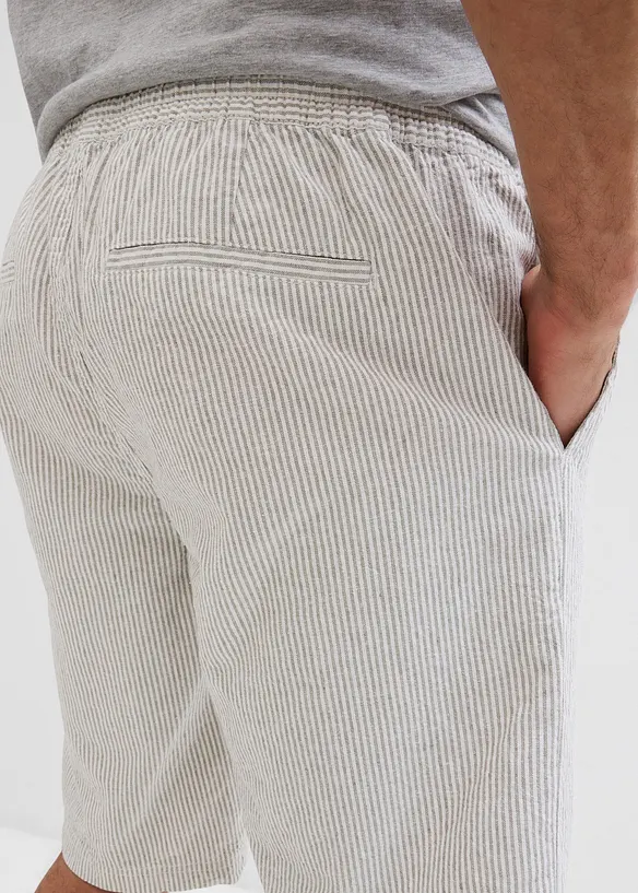 Bermudashorts i linmiks, Regular Fit, bonprix