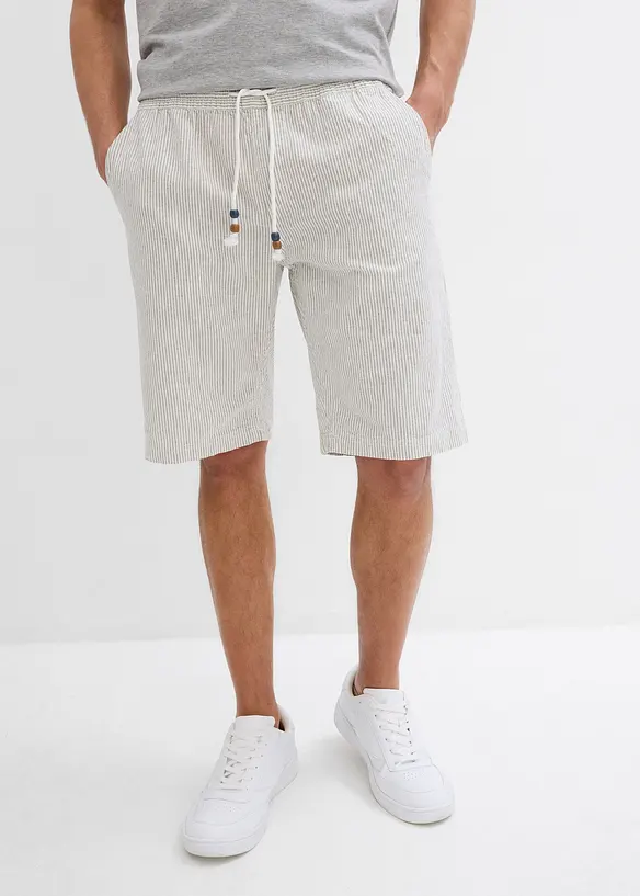 Bermudashorts i linmiks, Regular Fit, bonprix
