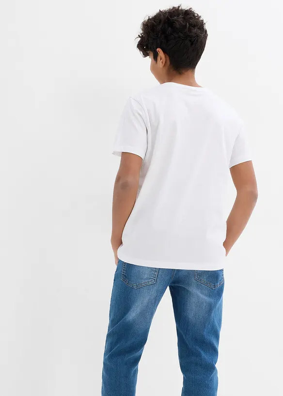 T-skjorte i 100% bomull (5-pack), bonprix