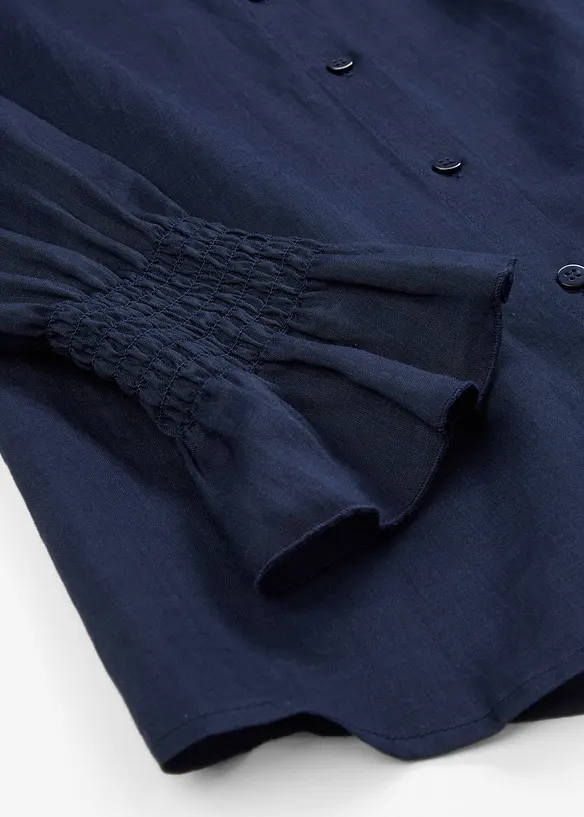 Skjortebluse av ramie, bonprix