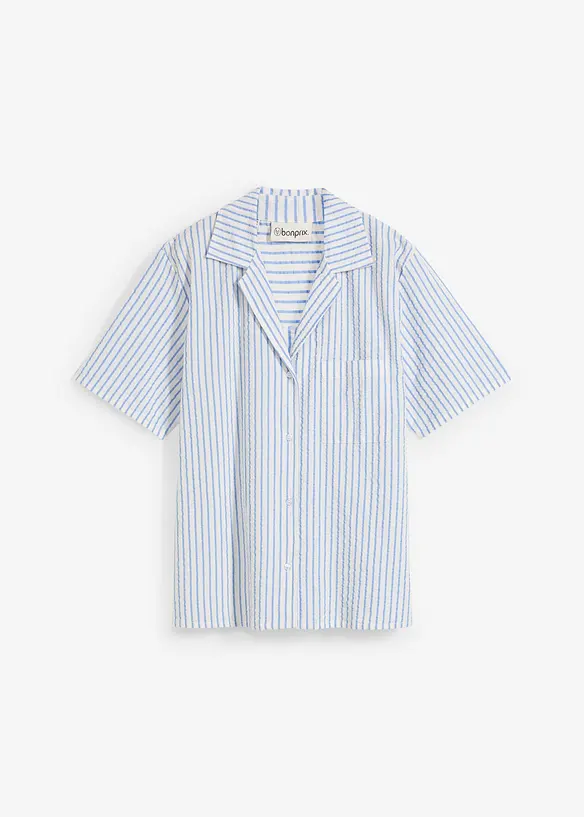 Skjortebluse i 100% bomull, bonprix
