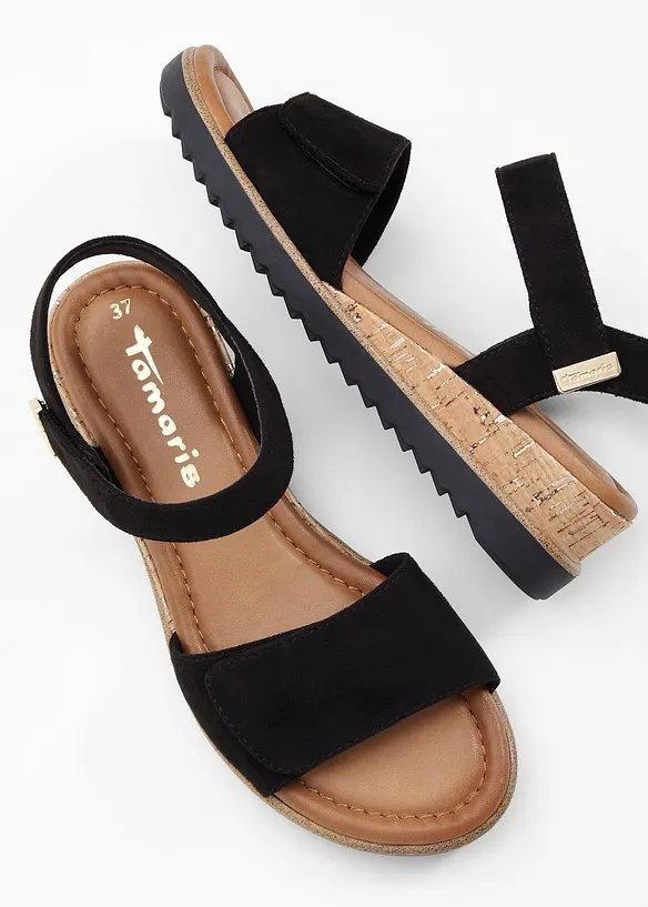 Sandaler med kileh&aelig;l fra Tamaris, Tamaris