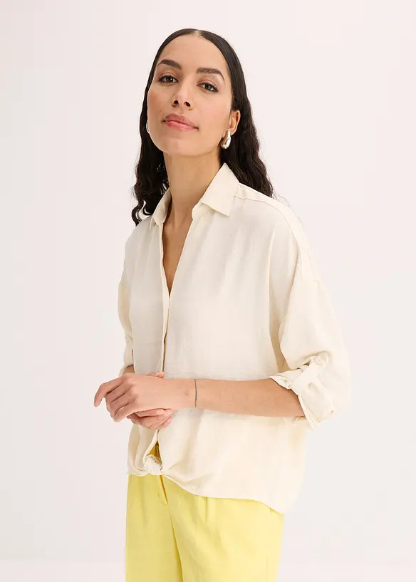 Bluse i lett krepp, bonprix