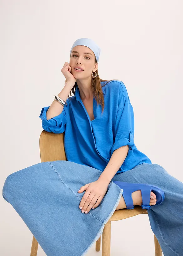 Bluse i lett krepp, bonprix