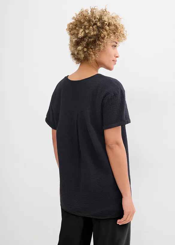 Trikottunika i myk musselin, bonprix