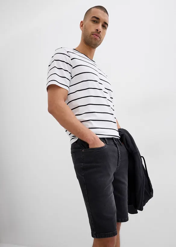 Bermudashorts i denim med stretch, Regular Fit (2-pack), bonprix