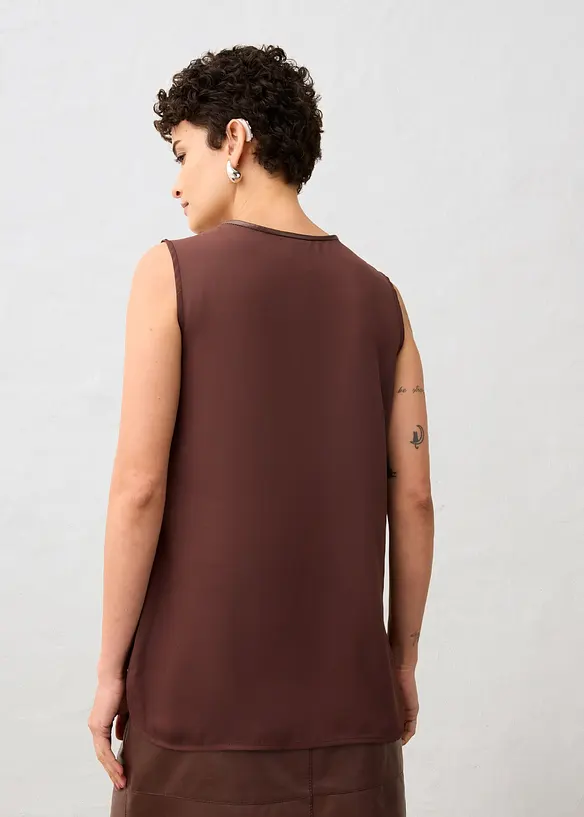 Singlet med forstykke i lammenappa, bonprix
