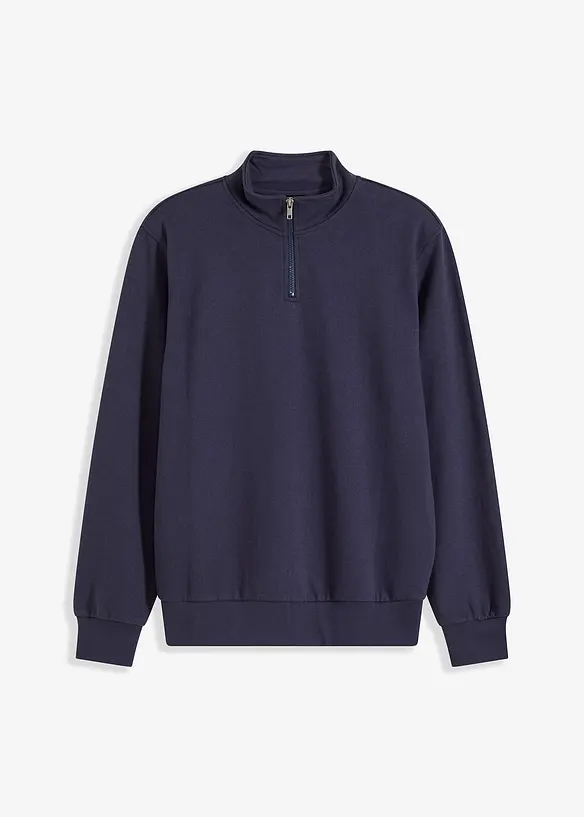 Sweatshirt med troyer-krage, bonprix