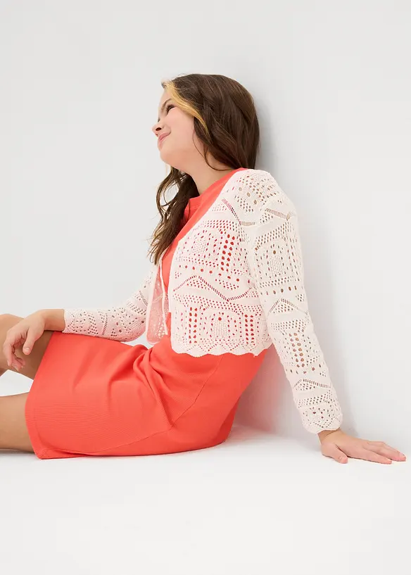Strikket bolero med 3/4-lange ermer, bonprix