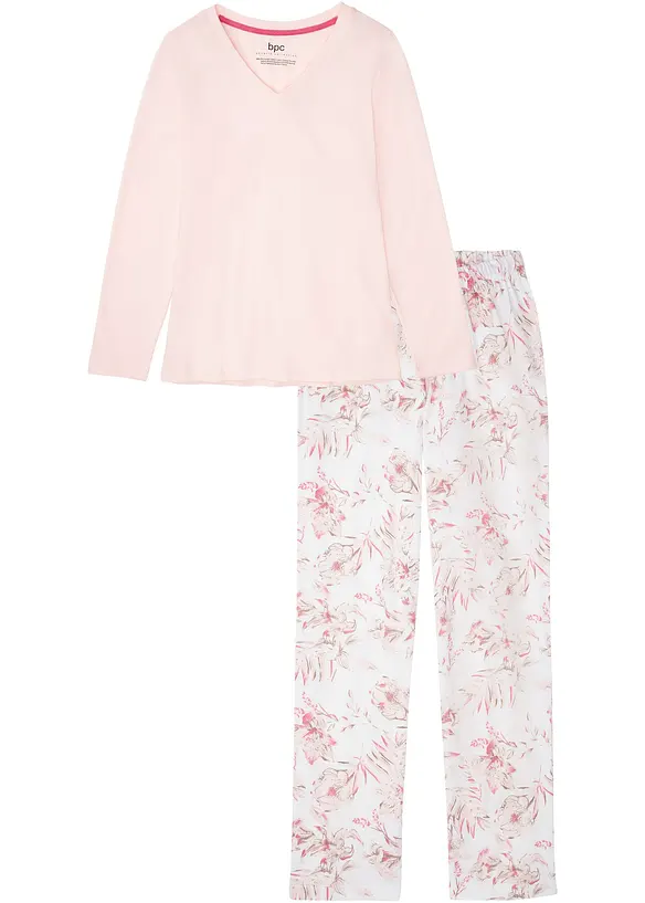 Pyjamas i 100% &oslash;kologisk bomull, bonprix