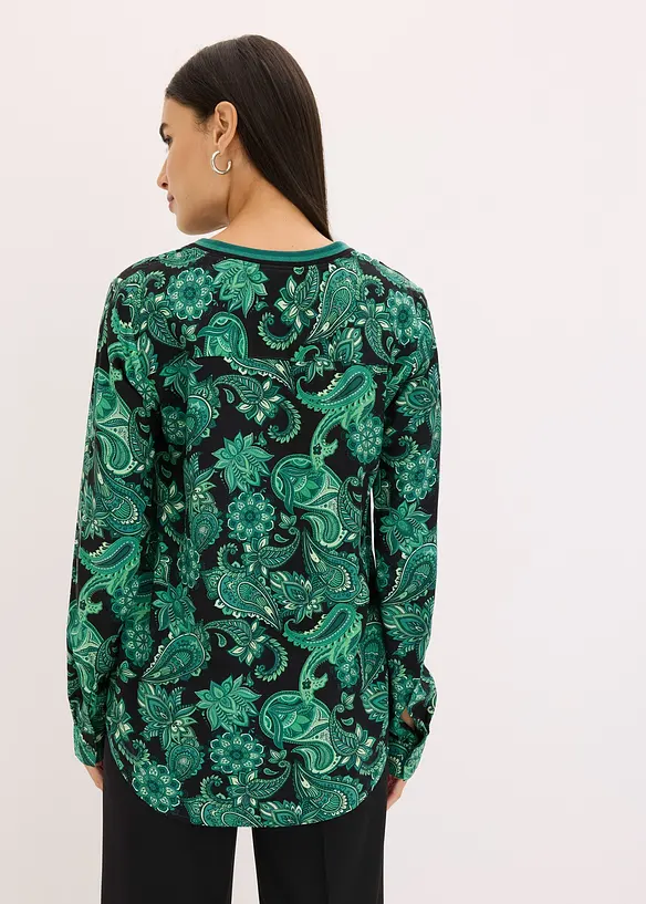 Blusetunika i lett viskose, bonprix