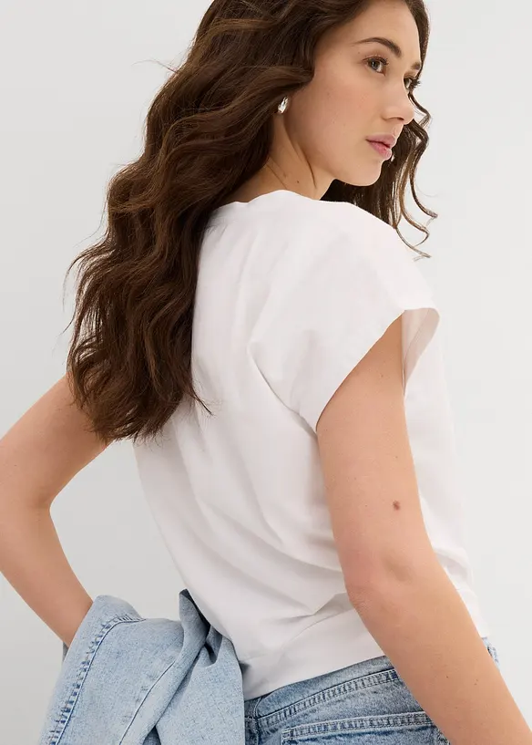 T-skjorte i &oslash;kologisk bomull, bonprix