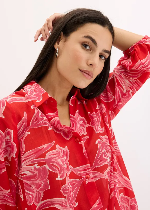 Bluse med trykt mønster, bonprix