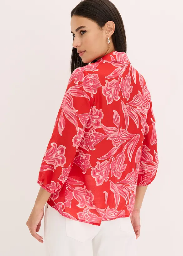 Bluse med trykt mønster, bonprix