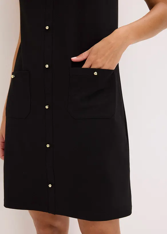 Kjole med dekorative knapper, bonprix