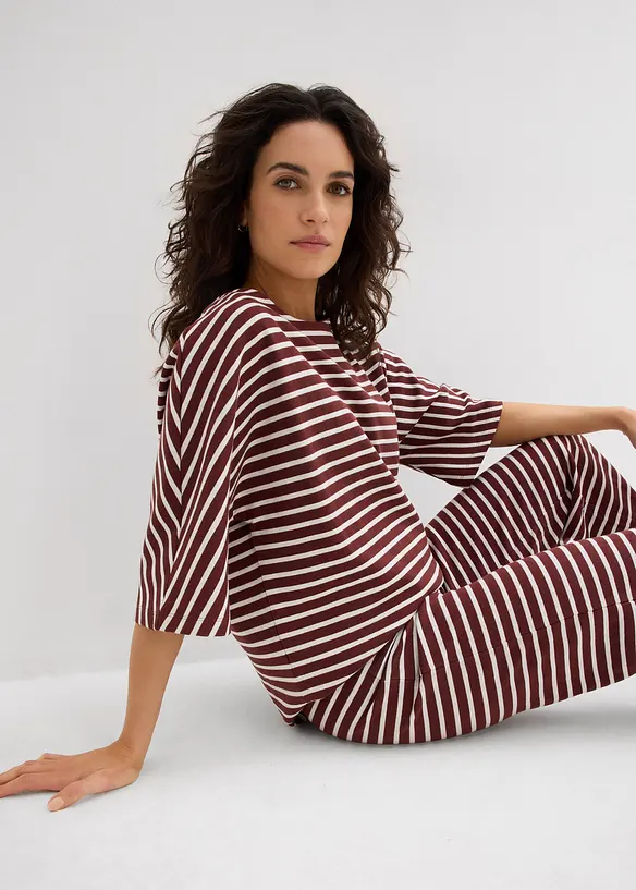Oversized sweatshirt i 100% bomull, bonprix