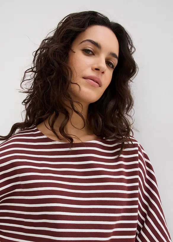 Oversized sweatshirt i 100% bomull, bonprix