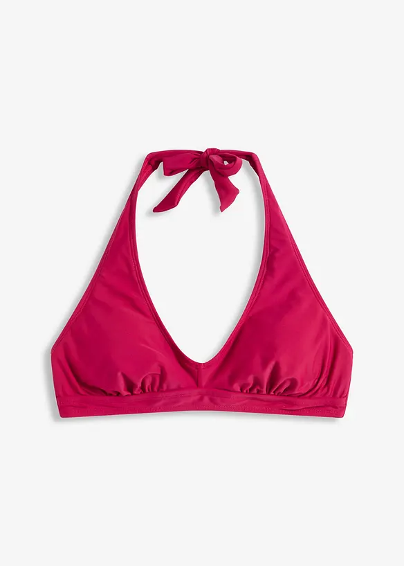 Halterneck-bikinitopp med V-hals, bonprix