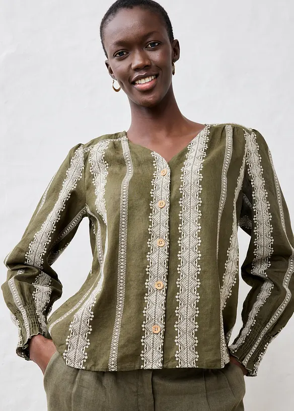 Linbluse, bonprix