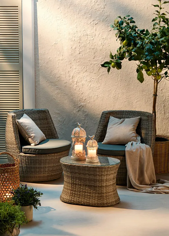 Hagelykt med glass (2-delt sett), bonprix