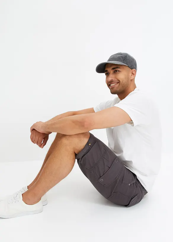 Cargo-bermudashorts i 100% bomull, Regular Fit, bonprix