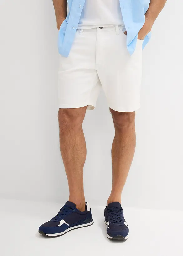 Denimshorts med stretch, Loose Fit ekstra vid, bonprix