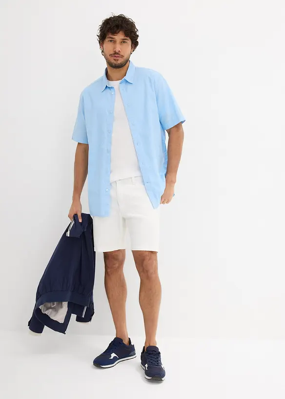 Denimshorts med stretch, Loose Fit ekstra vid, bonprix