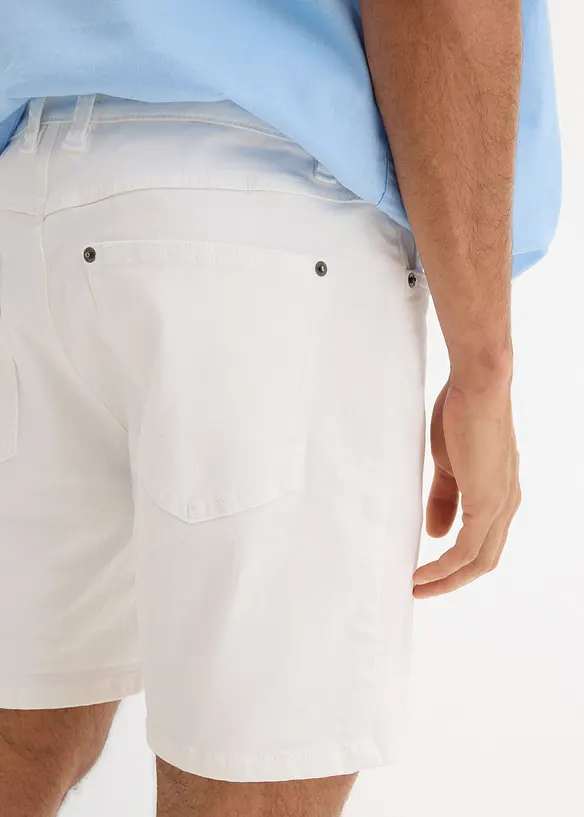 Denimshorts med stretch, Loose Fit ekstra vid, bonprix