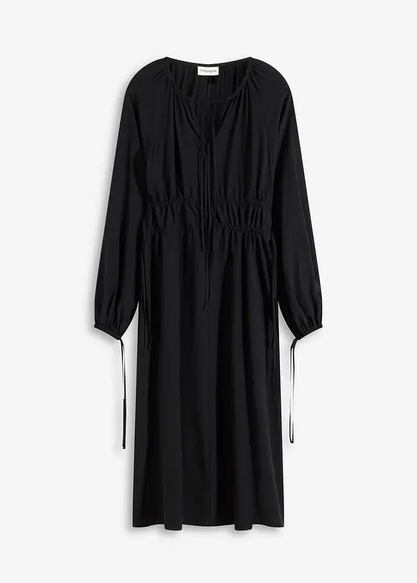 Kjole i tunika-look og lett viskosemiks, bonprix