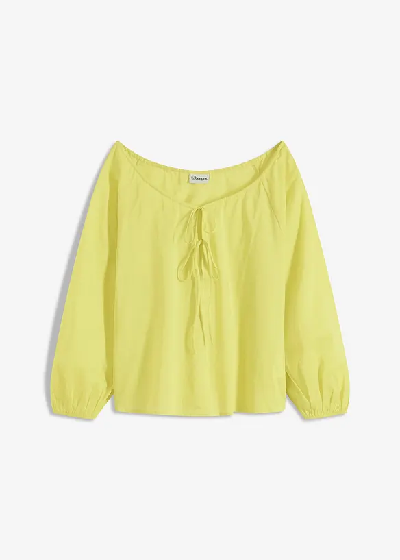 Bluse i ren økologisk bomull, bonprix