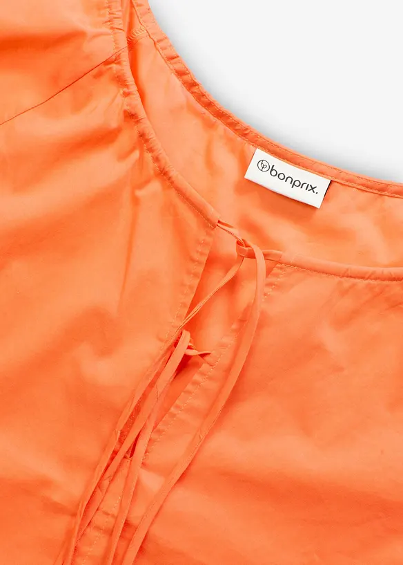 Bluse i ren &oslash;kologisk bomull, bonprix