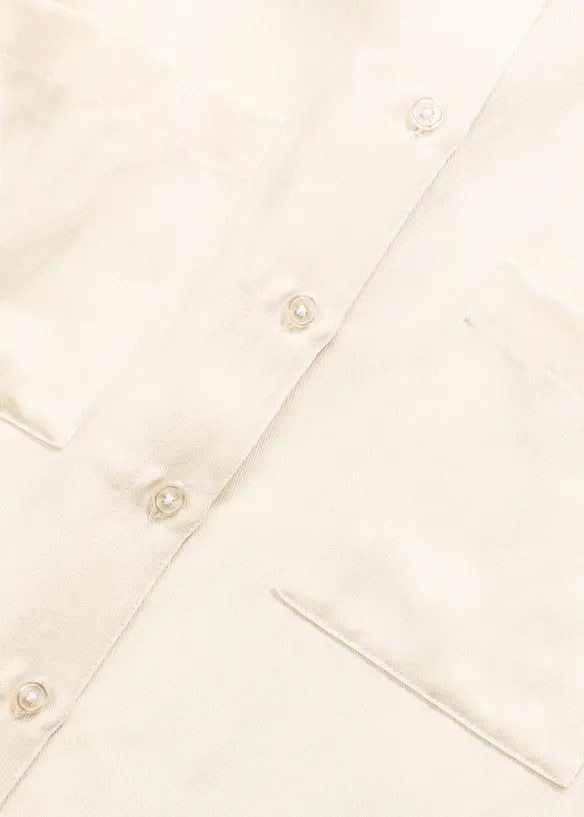 Kortermet bluse i lett materialmiks med lyocell, bonprix